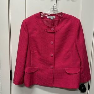 Tahari pink jacket. Size 18